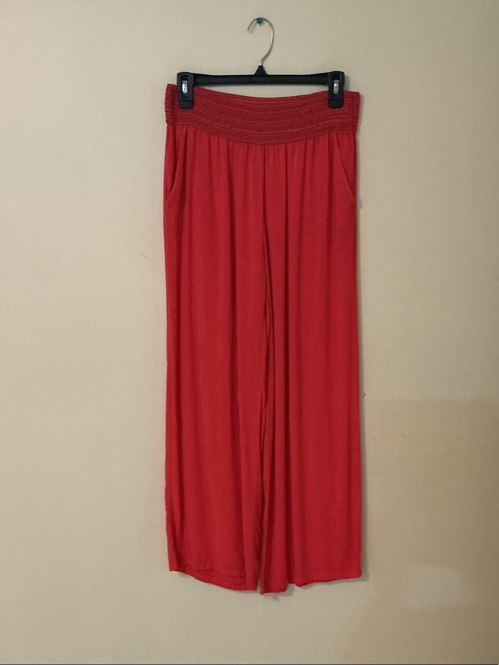 Joe Benbasset Red Wide-Leg Palazzo Pants